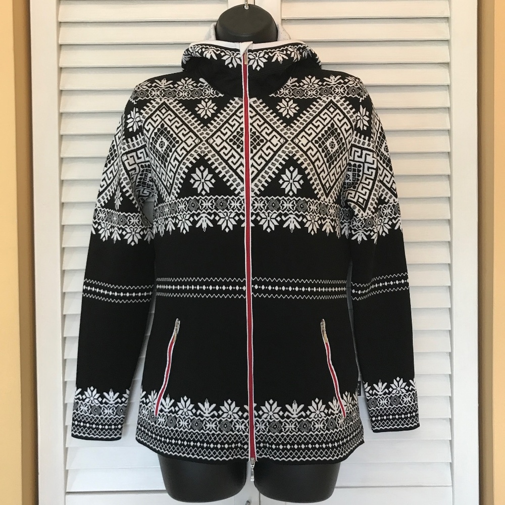 Zip Cardigan Hoodie- Italian skiwear! EUC
